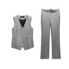 Spring New Suit Fabric Back Asymmetric Vest 9427556 Low Waist Straight-Leg Pants 1478229