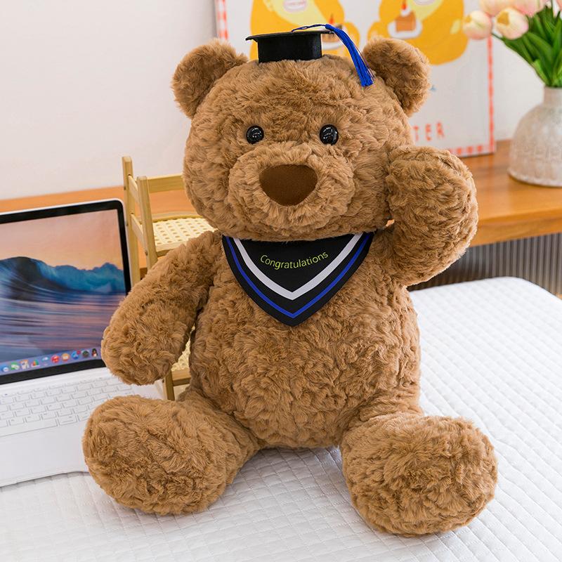 Graduation Doctor Bear Doll Plush Toy Bear Doll Girl Ragdoll Graduation Commemorative Gift