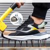 Modische Schutzschuhe für Herren Anti-Quetsch Anti-Durchstich Sicherheitsschuhe Herren Arbeitssneaker Stahlkappenschuhe Sicherheitsstiefel Herren