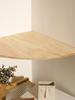 Scalloped Corner Shelves Floating Wall Shelf Storage Rack Wooden Wall Decor Bedroom Living Room Kitchen  Home Decorations Ledge