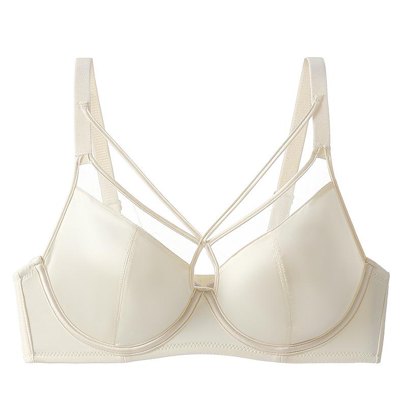 

Гладкий бюстгальтер Женский тонкий и ультратонкий бюстгальтер Женский мягкий бюстгальтер на косточках Предотвращающий провисание Регулируемый бюстгальтер 44/100E бежевый