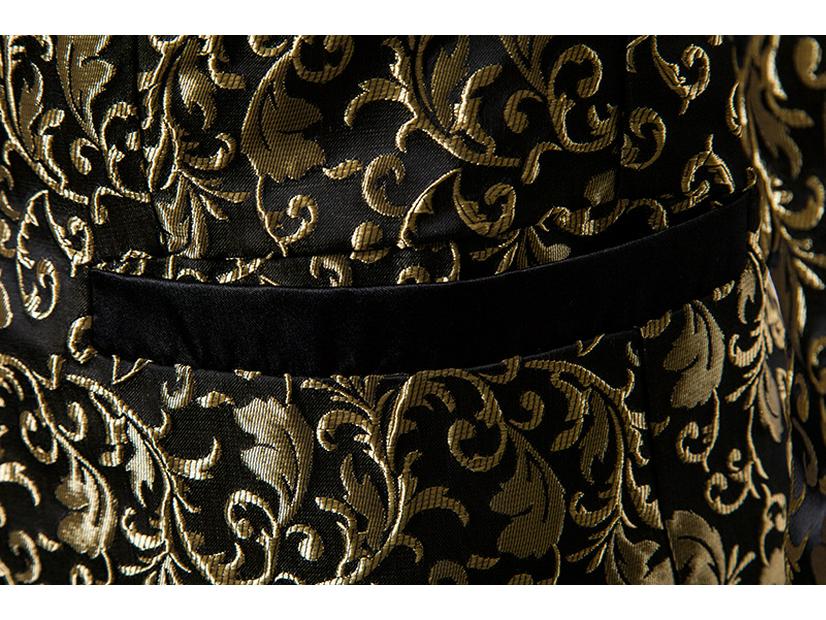 Men's Lapel Suit: 2024 Autumn/Winter European & American Jacquard Design XZ32