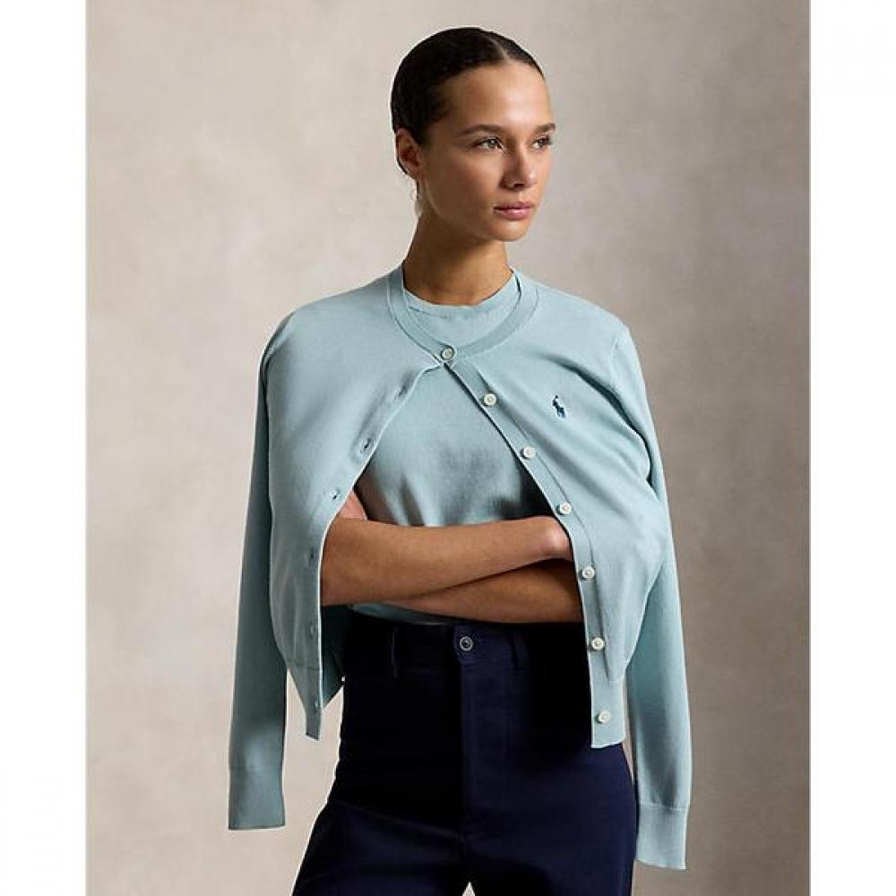 Polo Ralph Lauren Women S Cotton Crewneck Cardigan wmpoSwendw20617300 XS