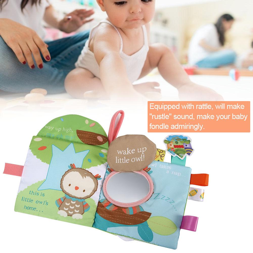 Baby Rattle Cloth Book Cute Cartoon Pattern Learning Wear Resistant Educational ToyType C