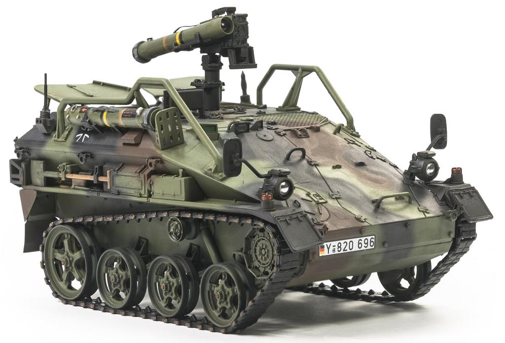 AFV Club - Modernizovaný model německého výsadkového bojového vozidla Wiesel 1 vybaveného raketou MELLS, plastový model FV35352 v měřítku 1/35. (Bojové vozidlo)