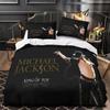 Michael Jackson Bettwäsche-Set Bettbezug Kissenbezug 2/3-teilig für Kinder Mädchen Jungen Schlafzimmer Geschenk Einzelbett Doppelbett Große Größe