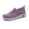 Flying Woven Women's Shoes 2025 Summer Mesh Breathable Women's Casual Single Shoes Middle-aged and Elderly Mother Shoes One Pedal Lazy Shoes