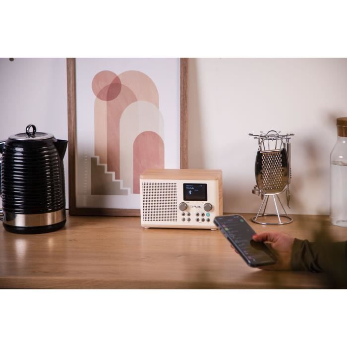 Digital Radio - Pure - Classic H4 - Cotton White/oak
