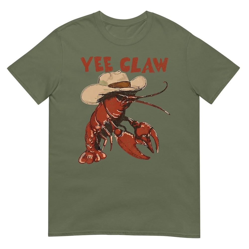 Yee Claw Funny Vintage Crawfish Boil Cajun Seafood Festival TShirt