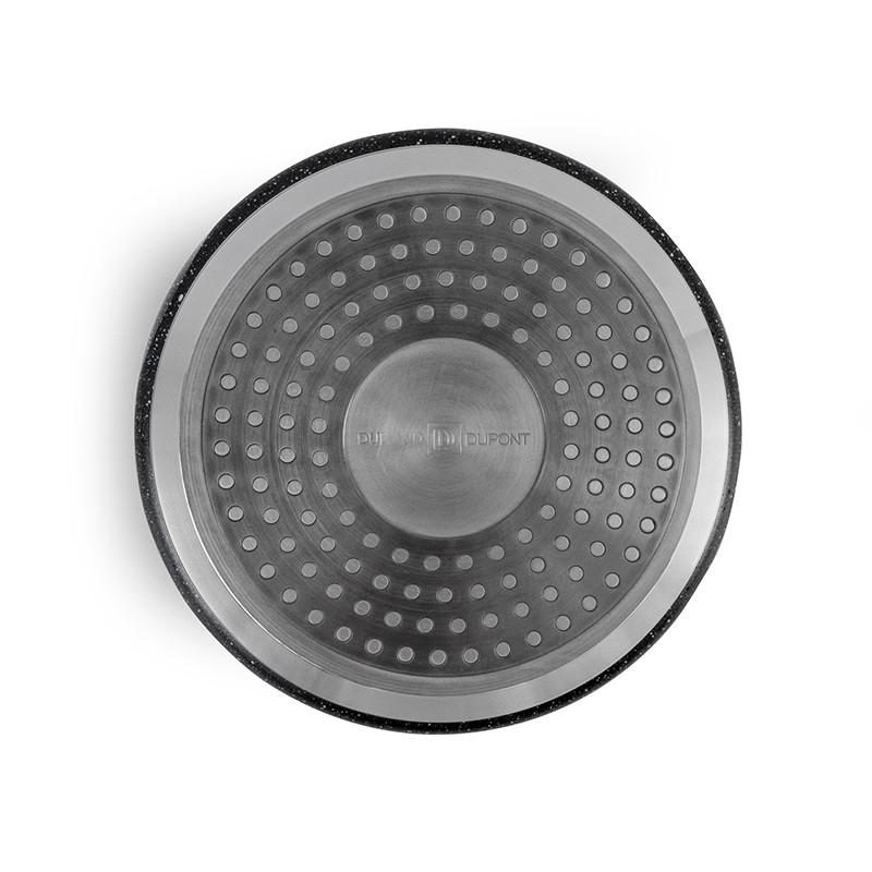 Алюминиевая кастрюля с антипригарным покрытием 16 см Tfi Genesis Grey Durand Dupont