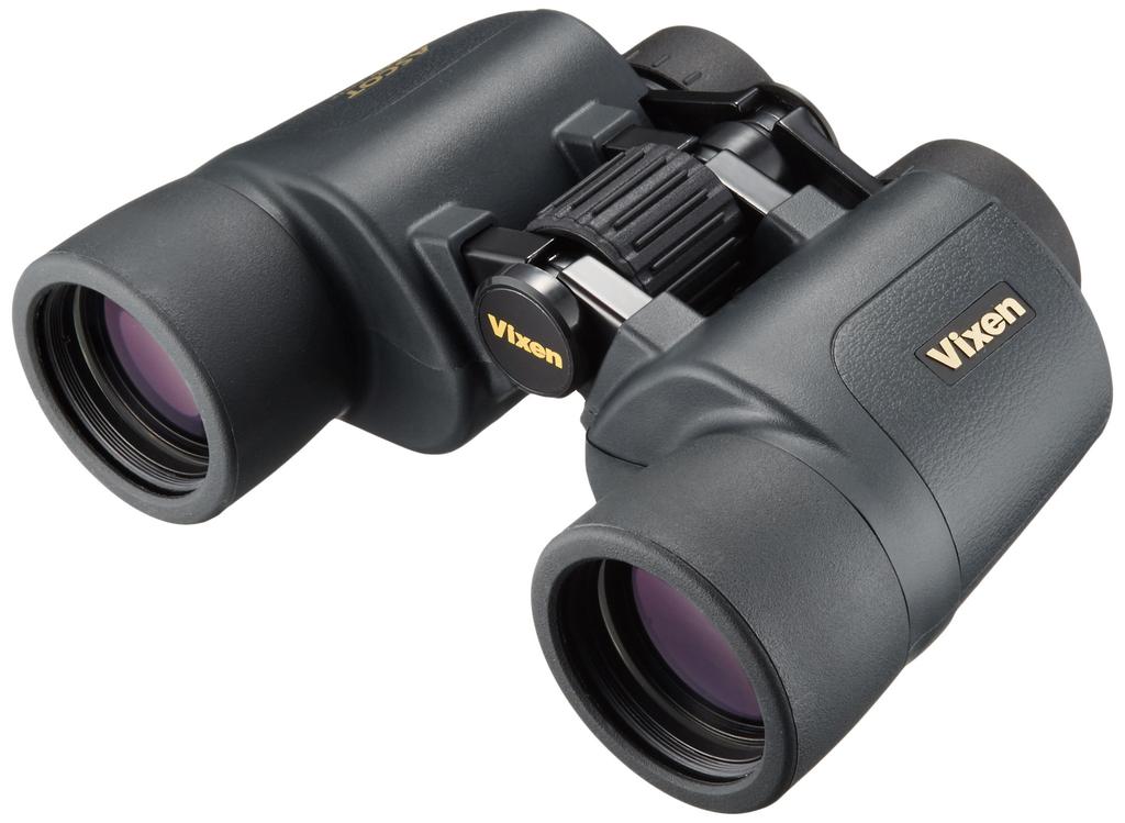 Vixen Ascot ZR 8x42WP(W) Porro Prism Binoculars, 8x42WP(W), High Eyepoint, Waterproof, Wide Angle, Black, 1561-08