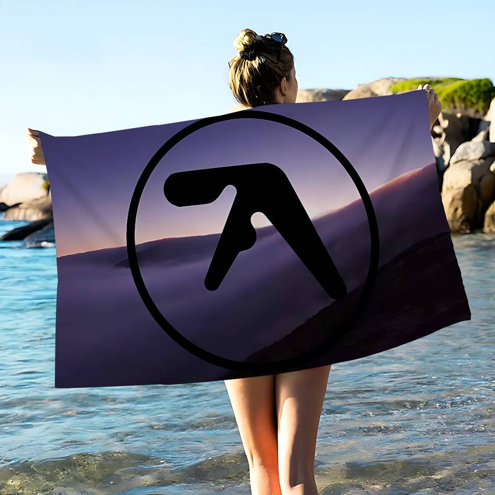 A-Aphex Twin Mikrofaser Bedrucktes Strandtuch Bergsteigen Yoga Strand Schwimmen Laufen Saugfähiges Weiches Handtuch