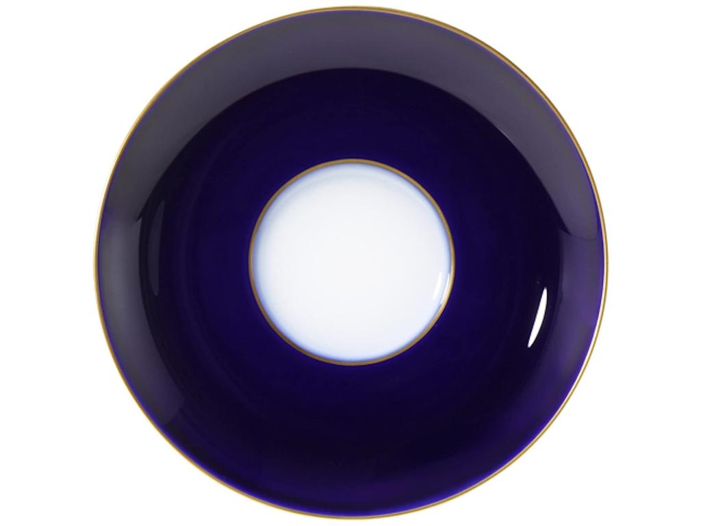 Okura Pottery 100th Anniversary Blue Rose Cup & Saucer, Coffee/Tea, Approx. 195cc, Made In Japan, 6c/8011-r