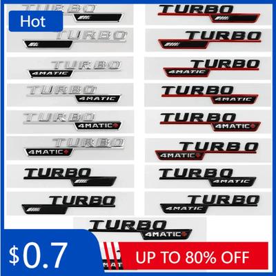 Hot 2025 3D ABS Car Fender Badge For Mercedes BENZ CLA45 GLA45 X156 A45 C117 X247 GLE53 Turbo AMG 4MATIC Emblem Logo Sticker Acc