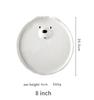 Cute Animal Bowl Cake Dish Large Salad Soup Pasta Bowl Coffee Mug Milk Cup Ceramic White Dinner Plates Set Cute Dishes Set Korea
