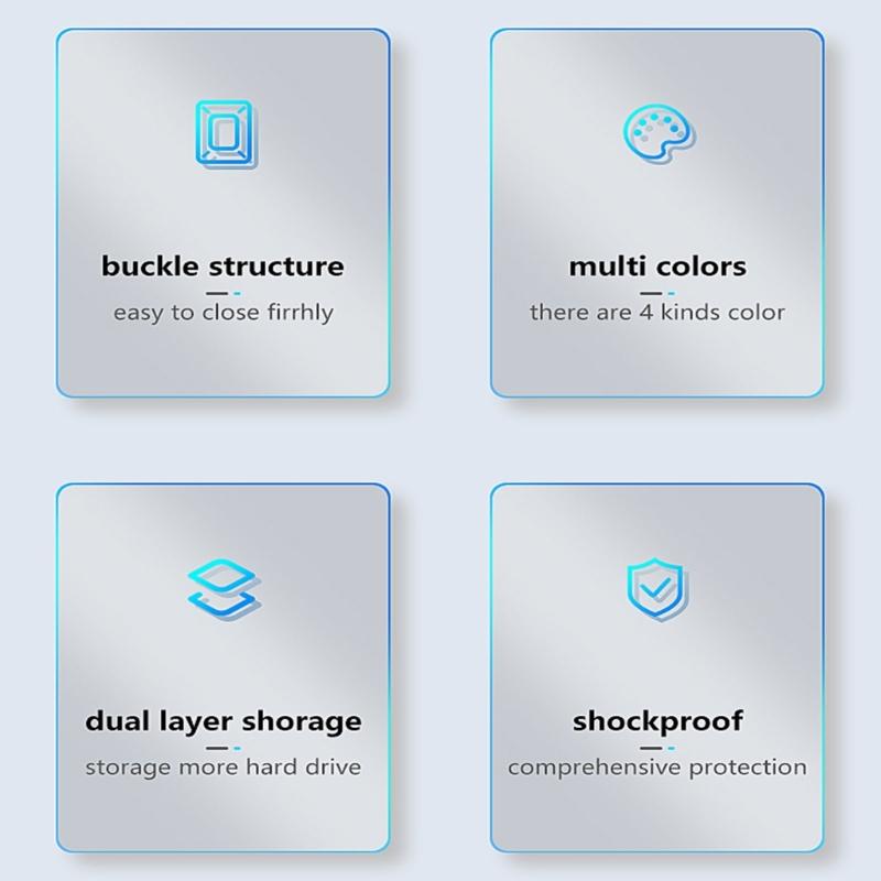 M.2 Solid Disk Box Solid Hard Drive Storage Case For 4 Slots With High Strength Protective Shell