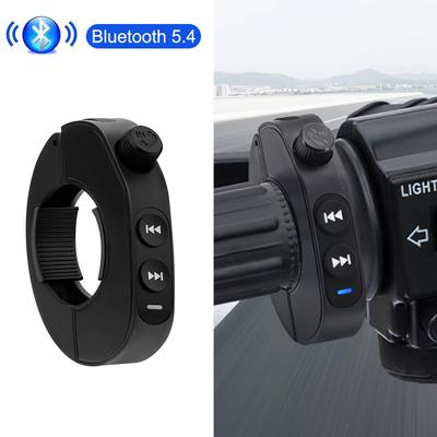 Kabelloser Bluetooth 5.3 Medien-Tasten-Fernbedienungscontroller Motorradhelm-Ohrhörer Auto-Lenkrad MP3-Musikwiedergabe für Handys