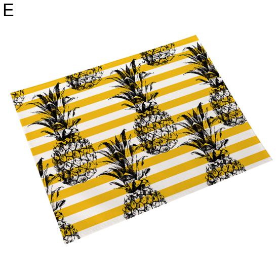 Unique Waterproof Heat Insulation Reusable Machine Washable Pineapple Table Pad for Restaurant Bowl Pad