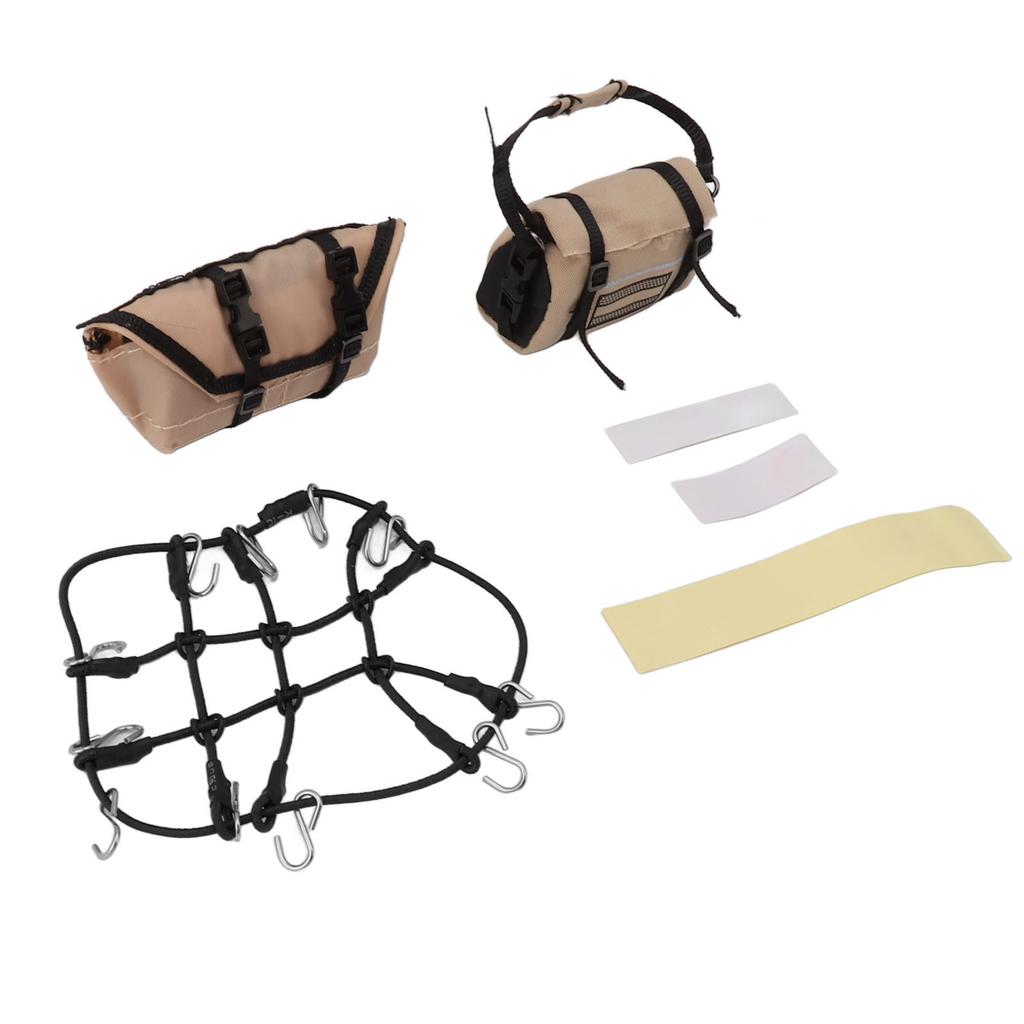 RC Simulation Decoration Accessories Roof Luggage Net Luggage Bag For Traxxas 118 TRX4M Red