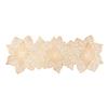PVC Table Flag Long Style Solid Color Bronzing Table Runner Burlap Creative Irregular Flowers Nordic Light Luxury Decoration