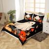 Pastel Pumpkin Bedding - Spooky Pastel Halloween by Patricia_lima - Spooky Ghosts Cotton Sateen Duvet Cover Or Pillow Shams by S