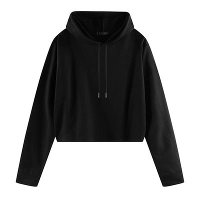 European and American Spring and Autumn Winter Hooded Casual Solid Color Street Warm Women's Sportswear