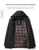 S611 Men's Thick Hooded Winter Down Jacket with Removable Liner