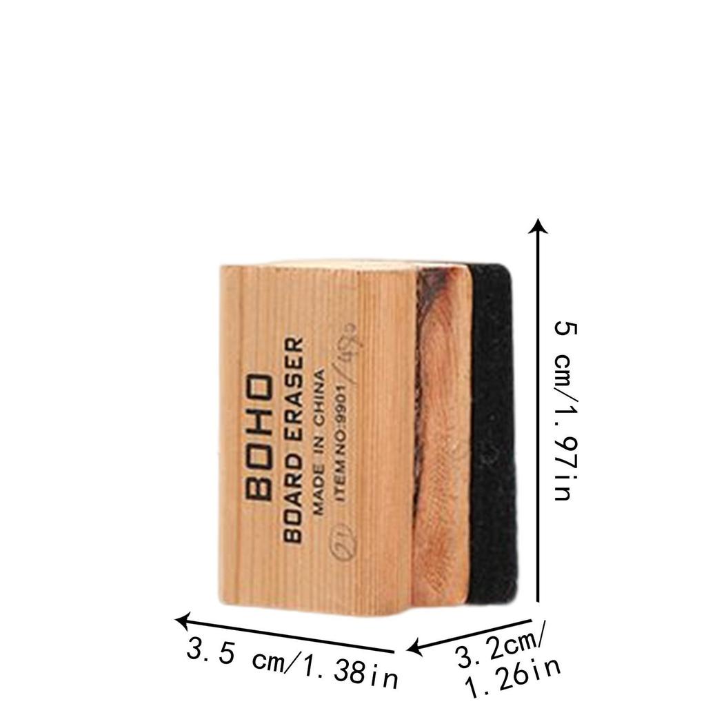 Dry Erase Erasers|White Board Erase Tool with Solid Wood Handle|Chalkboard Eraser Classroom Workpla