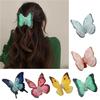 Acryl Schmetterling Haarspange Simulationsschmetterling Haarklammer Stilvolles Haaraccessoire Modischer Haargriff Geschenk für Mädchen