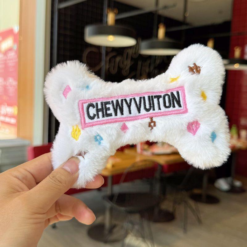 Cheddar Cheese Plush Dog Keychain With Cartoon Design For Backpack And Bag Decor