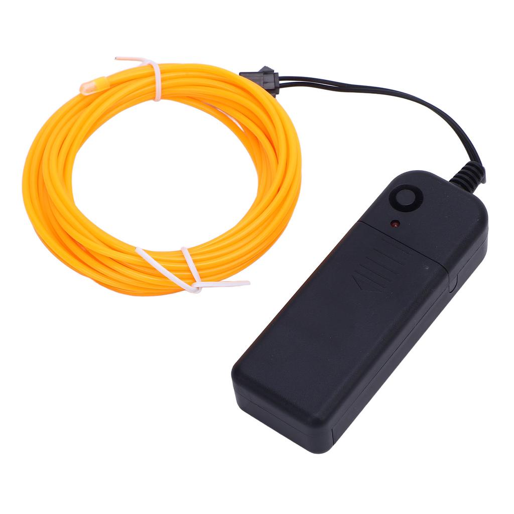 EL Wire Orange 16.4ft 5m Flexible 4 Modes 360 Degrees  Cuttable EL Cable for Party Festival Bar