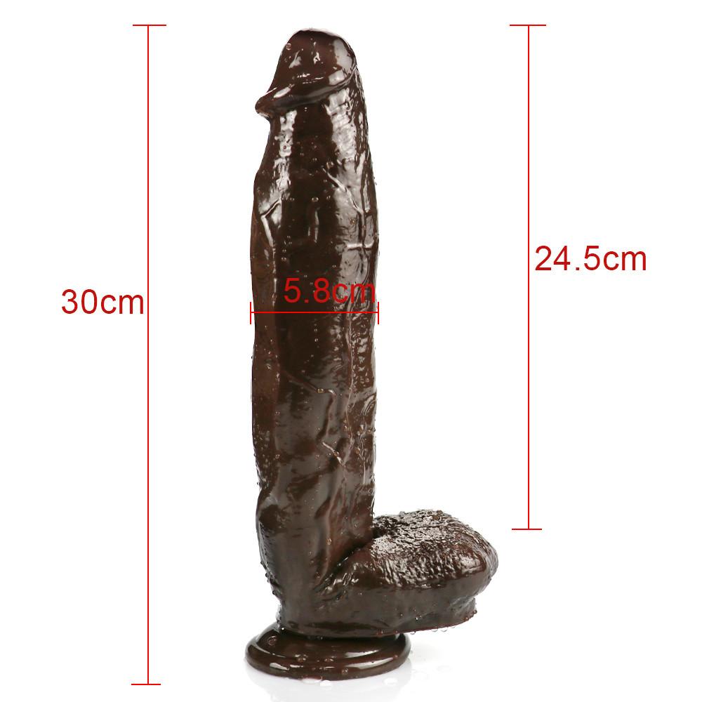 30CM realistické dildo měkké obrovské erotické hračky pro ženy a muže