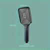 Square Button Shower Head: Super Pressurized Large Nozzle Rain Shower Handheld Showerhead Suitable for Household Water Heaters