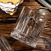 370ml Whiskey Cup Vertical Striped Transparent Glass Foreign Wine Cup Bar Cup Beer Cup Spirit Cup Wholesale Cups Water Bottle