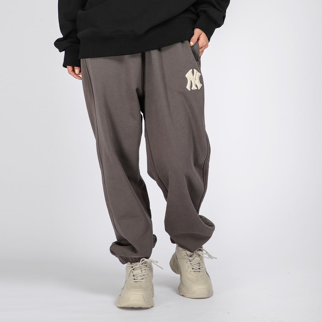 New MLB Knitted Sweatpants Women's Charcoal Gray 3FPT00114-50CGS