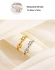 S925 Sterling Silver Wheat Ear Open Ring for Women - Elegant, Simple, Branch & Leaf Design