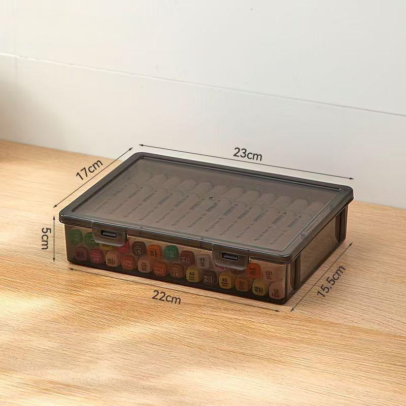 1Pc Transparent Storage Container Plastic Dustproof Box Stationery Jewelry Portable Large Capacity A4 A5 File Organizer Supplies
