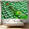Heineken Print Tapestry - Portable Wall Decor Cloth, for Home, Dorm, Travel, Bedroom, Living Room - Ideal Birthday Housewarming Gift