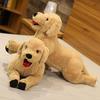 Plush Toy Simulated Labrador Dog Doll Cute Golden Hair Yellow Dog Stuffed Toy Children Pet Doll