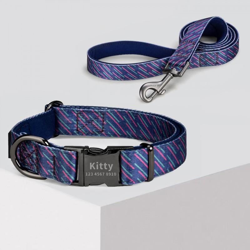 Dog Collar Leash Set Small Medium Large Dogs - Golden Retriever Corgi Belgian Malinois