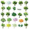 50 Pomelo Leaf Stickers: Waterproof Green Plant Designs for Car, Fridge, Thermos, and Journal Decoration