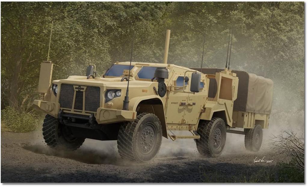 ILab Kit M1280 LMTV Taktické světlo Taktický přívěs Plastikový model ILK63568 1/35 (Lehké/Střední vozidlo) s/M1101 (LTT) (Bojové vozidlo)