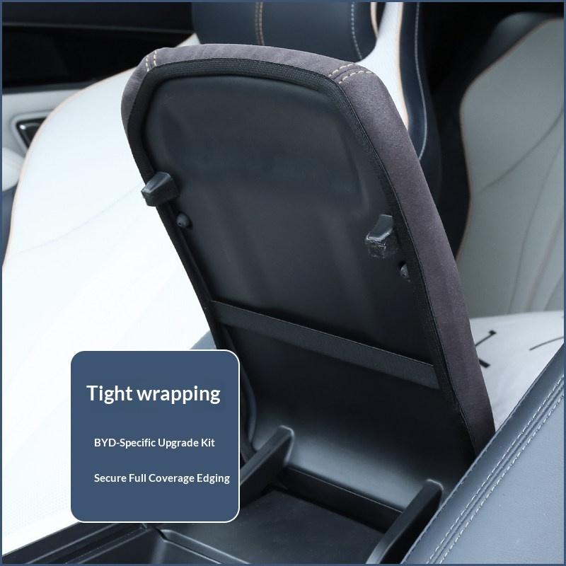 For BYD ATTO3 2022-2025 Car Specialized Central Control Armrest Box Leather Cover Car Interior Modification Supplies Auto