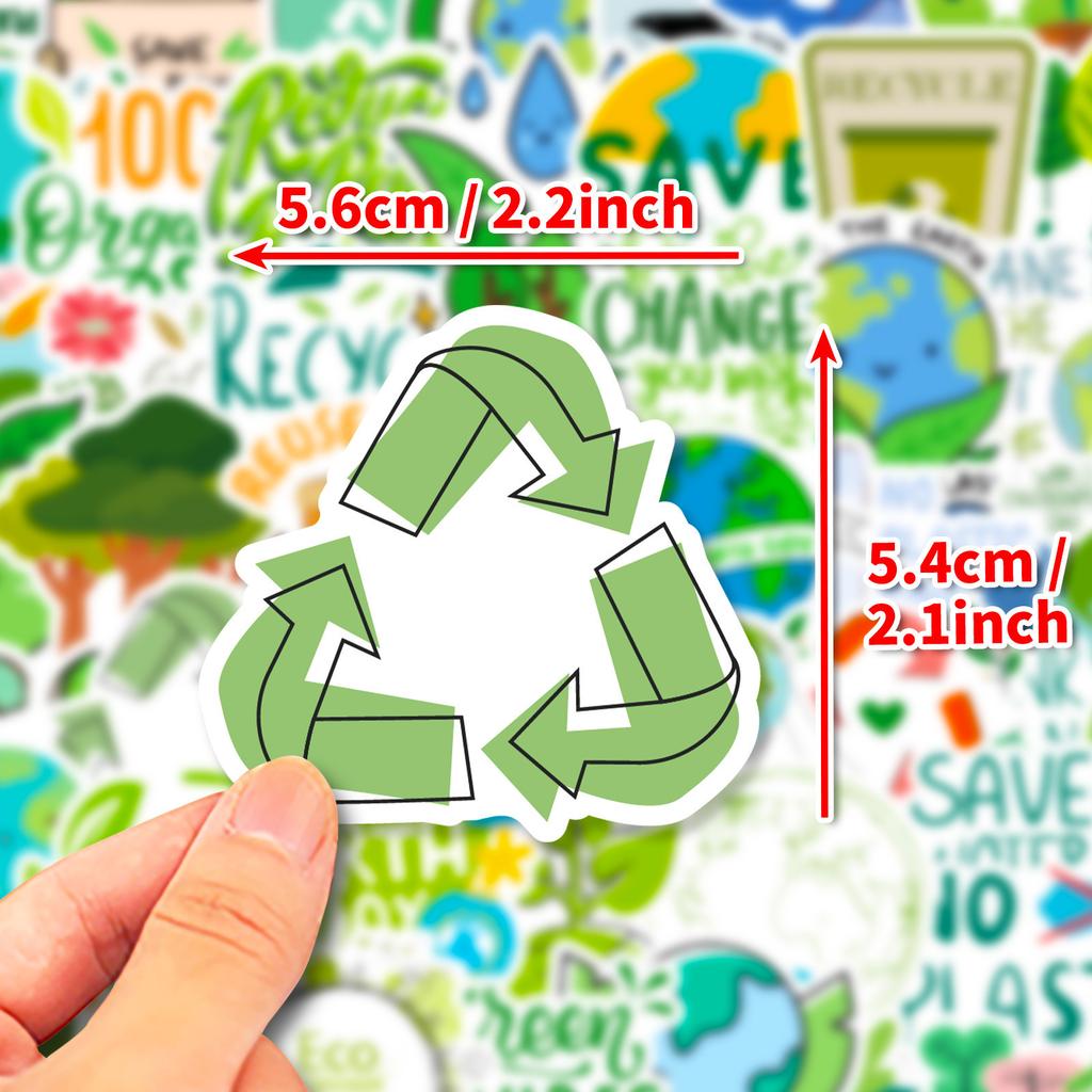 50 Environmental Protection Phrases Graffiti Stickers Suitcase Stickers Mobile Phone Tablet Computer Decoration Stickers