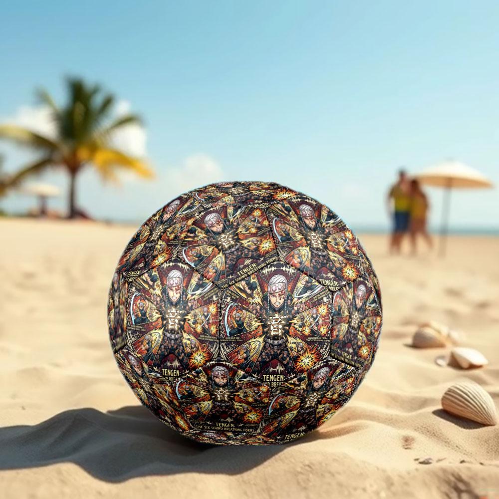 1pc Demon Slayer Kimetsu no Yaiba Soccer Ball Size 5 Indoor Soccer Ball Fashion Colorful Backyard Game - Great For Sports Fans Gift HE34