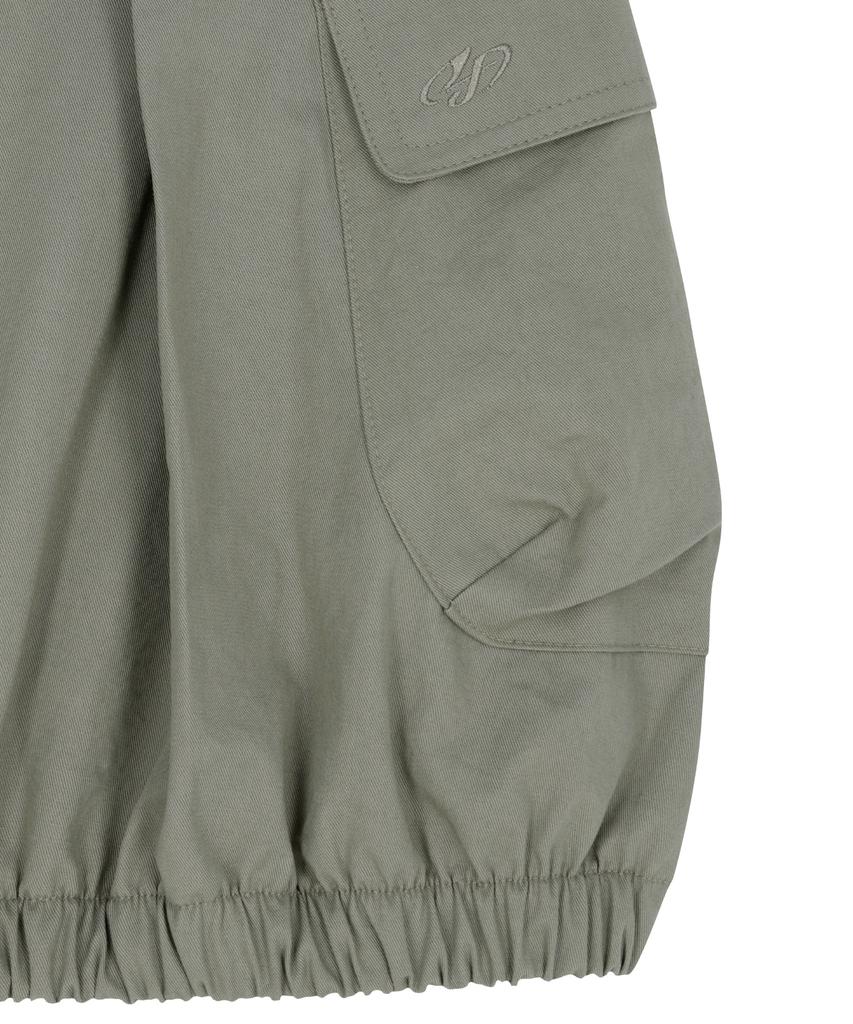 Podeowedeo Pocket Balloon Mini Skirt (Khaki)