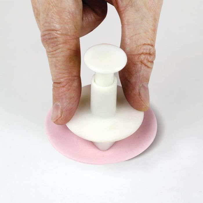 Outils de pâtisserie - PME 3 pièces - Pivoine - Blanc - 21.5 x 9.1 x 6 cm