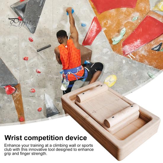 Finger Strength Trainer Wooden Grip Strengthener Pinch Block Hand Grip Climbing Power Finger Exercise Equipment for Home Gym Climbing Athletes