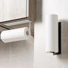Punching Roll Paper Holder Kitchen Tissue Holder Cling Film Storage Holder self-adhesive Seamless Wall Mounted Storage Rack