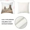 Seagull And Pier Windmill Printed Decorative Cushion Covers Polyester pillowcase, sofa decorative cushion cov Headboard Pillow